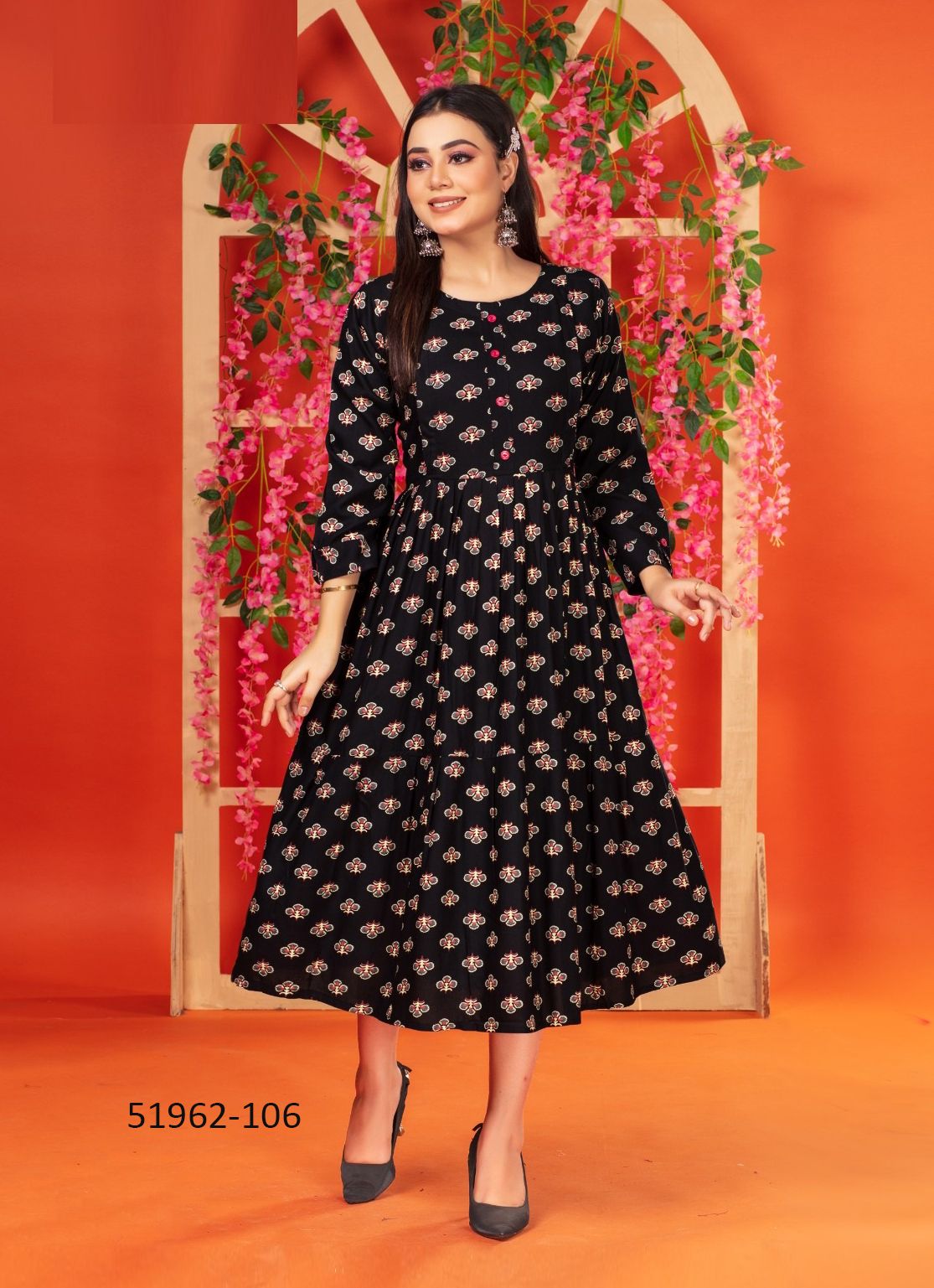 NIKKI - CATALOG # 51962 (SET OF 6 READYMADE KURTIS)