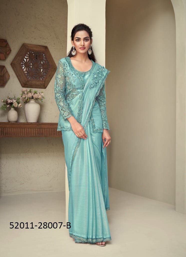 COLORS OF 28007 - CATALOG # 52011 (SET OF 6 SAREES)