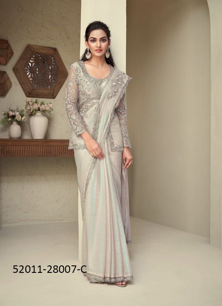 COLORS OF 28007 - CATALOG # 52011 (SET OF 6 SAREES)
