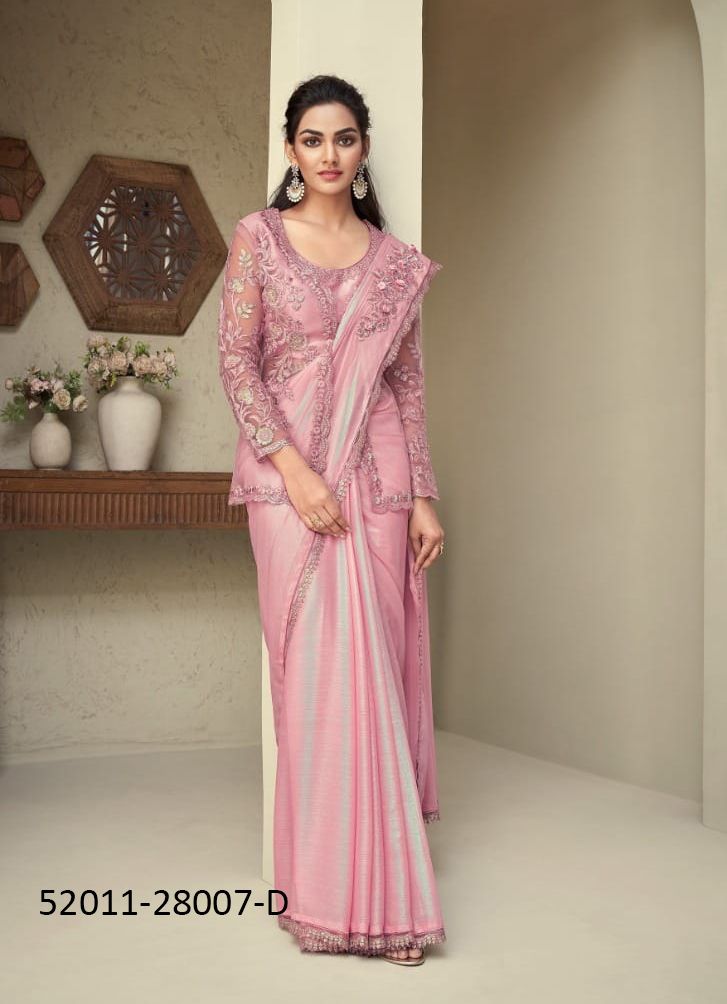 COLORS OF 28007 - CATALOG # 52011 (SET OF 6 SAREES)