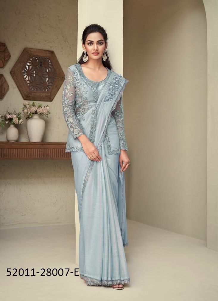 COLORS OF 28007 - CATALOG # 52011 (SET OF 6 SAREES)