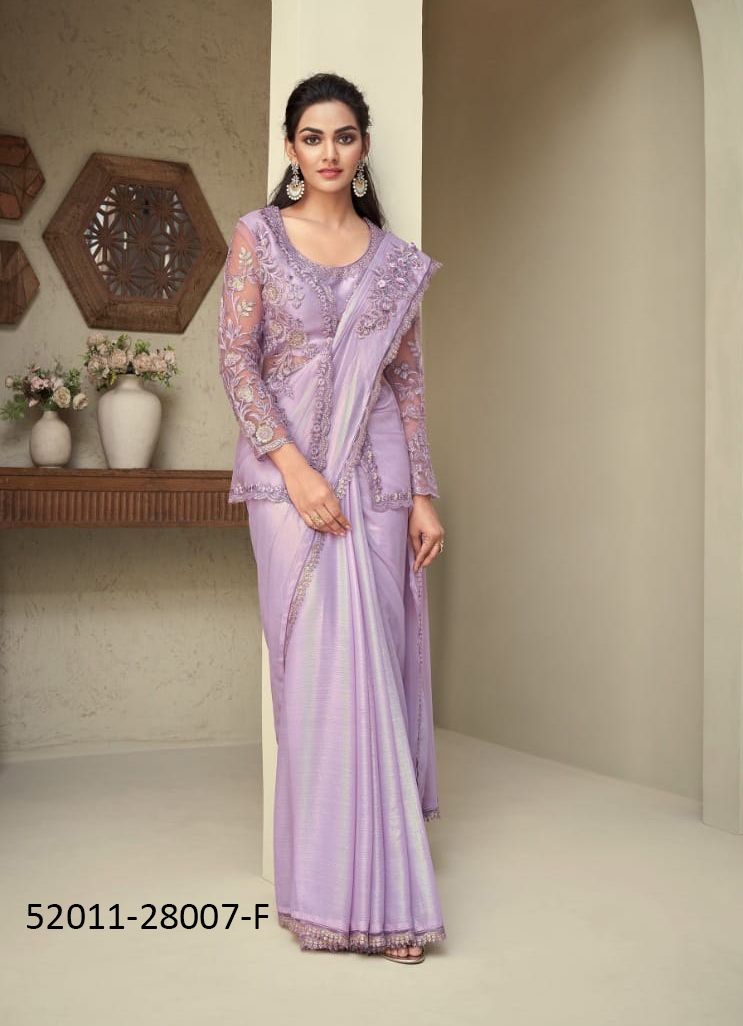 COLORS OF 28007 - CATALOG # 52011 (SET OF 6 SAREES)