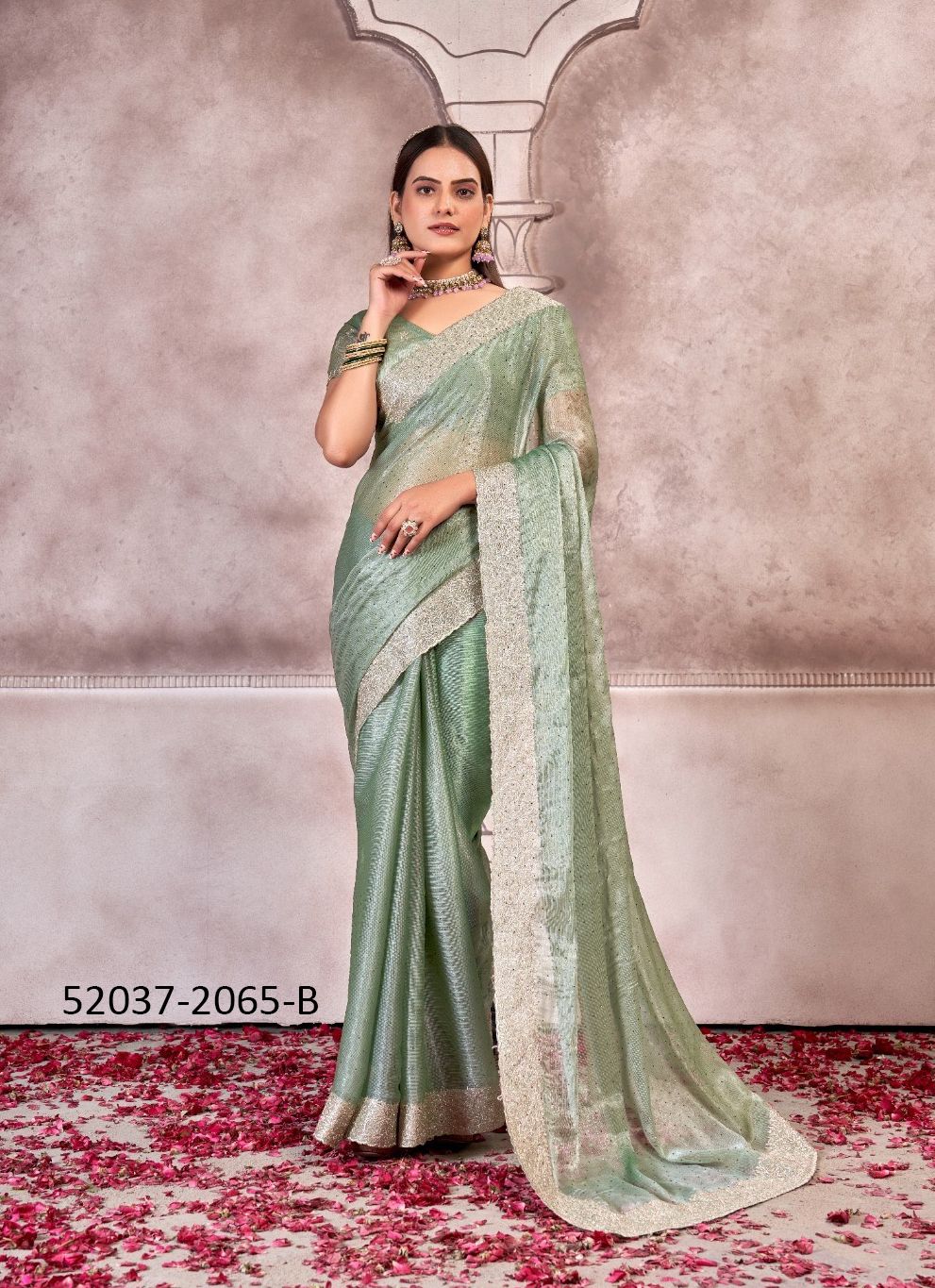 2065A TO 2065D - CATALOG # 52037 (SET OF 4 SAREES) 2065A TO 2065D - CATALOG # 52037 (SET OF 4 SAREES)
