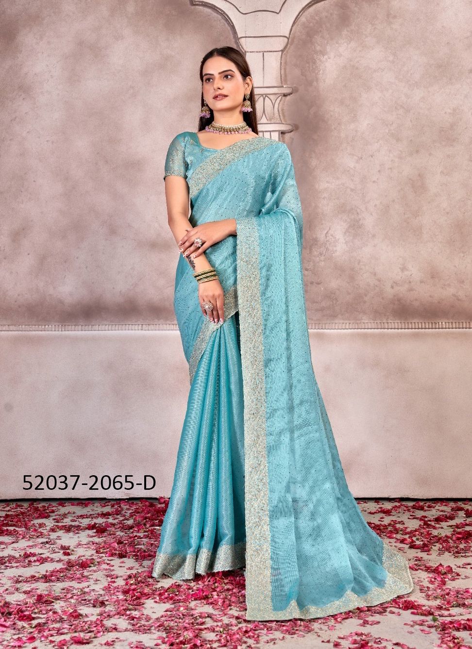 2065A TO 2065D - CATALOG # 52037 (SET OF 4 SAREES) 2065A TO 2065D - CATALOG # 52037 (SET OF 4 SAREES)