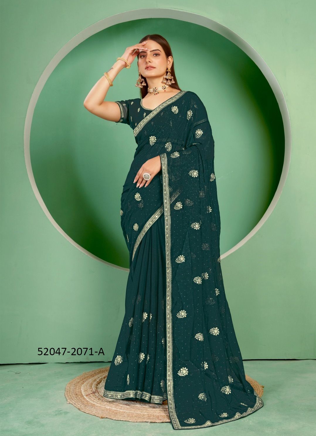 2071A TO 2071C - CATALOG # 52047 (SET OF 3 SAREES) 2071A TO 2071C - CATALOG # 52047 (SET OF 3 SAREES)