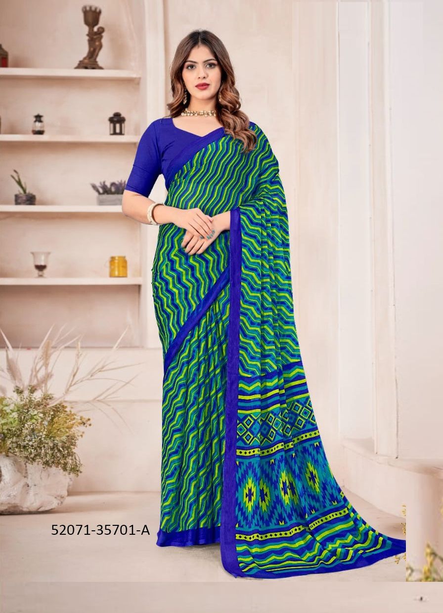 STAR CHIFFON 167 - CATALOG # 52071 (SET OF 12 SAREES) STAR CHIFFON 167 - CATALOG # 52071 (SET OF 12 SAREES)