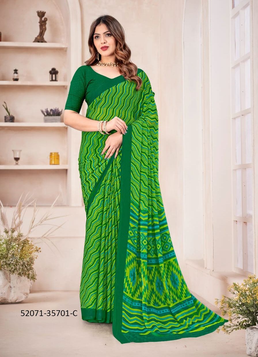STAR CHIFFON 167 - CATALOG # 52071 (SET OF 12 SAREES) STAR CHIFFON 167 - CATALOG # 52071 (SET OF 12 SAREES)