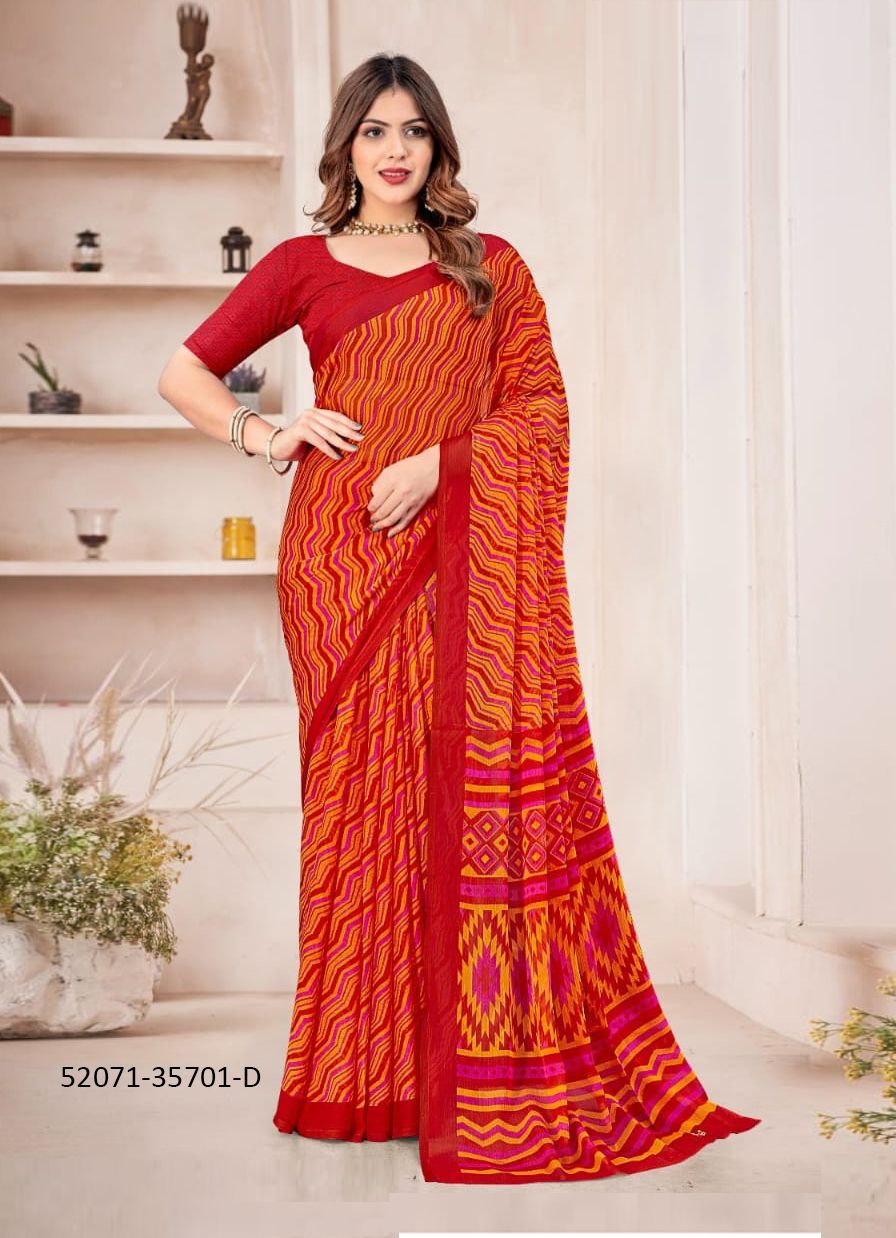 STAR CHIFFON 167 - CATALOG # 52071 (SET OF 12 SAREES) STAR CHIFFON 167 - CATALOG # 52071 (SET OF 12 SAREES)