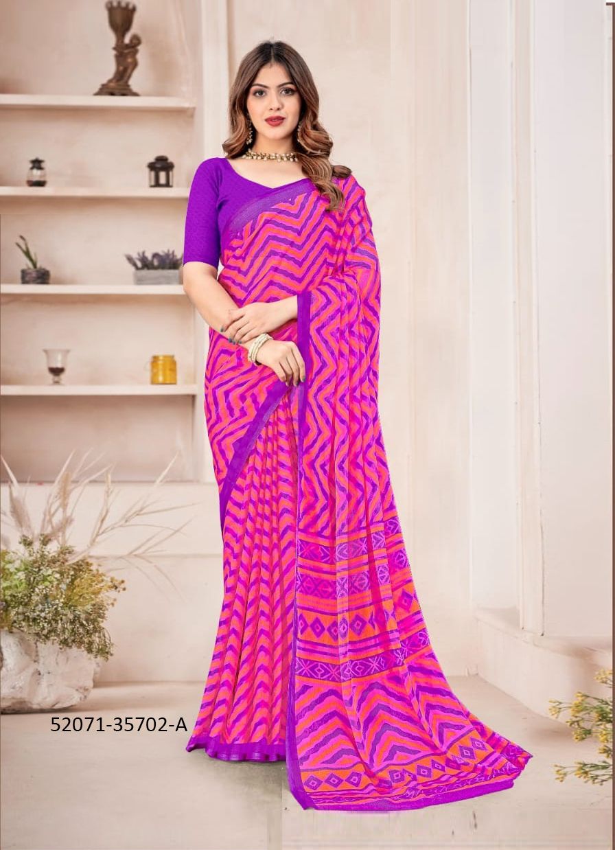 STAR CHIFFON 167 - CATALOG # 52071 (SET OF 12 SAREES) STAR CHIFFON 167 - CATALOG # 52071 (SET OF 12 SAREES)