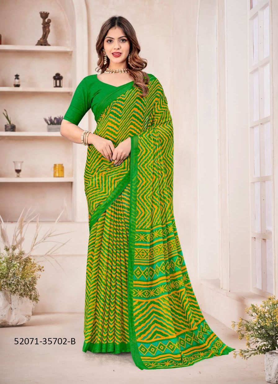 STAR CHIFFON 167 - CATALOG # 52071 (SET OF 12 SAREES) STAR CHIFFON 167 - CATALOG # 52071 (SET OF 12 SAREES)