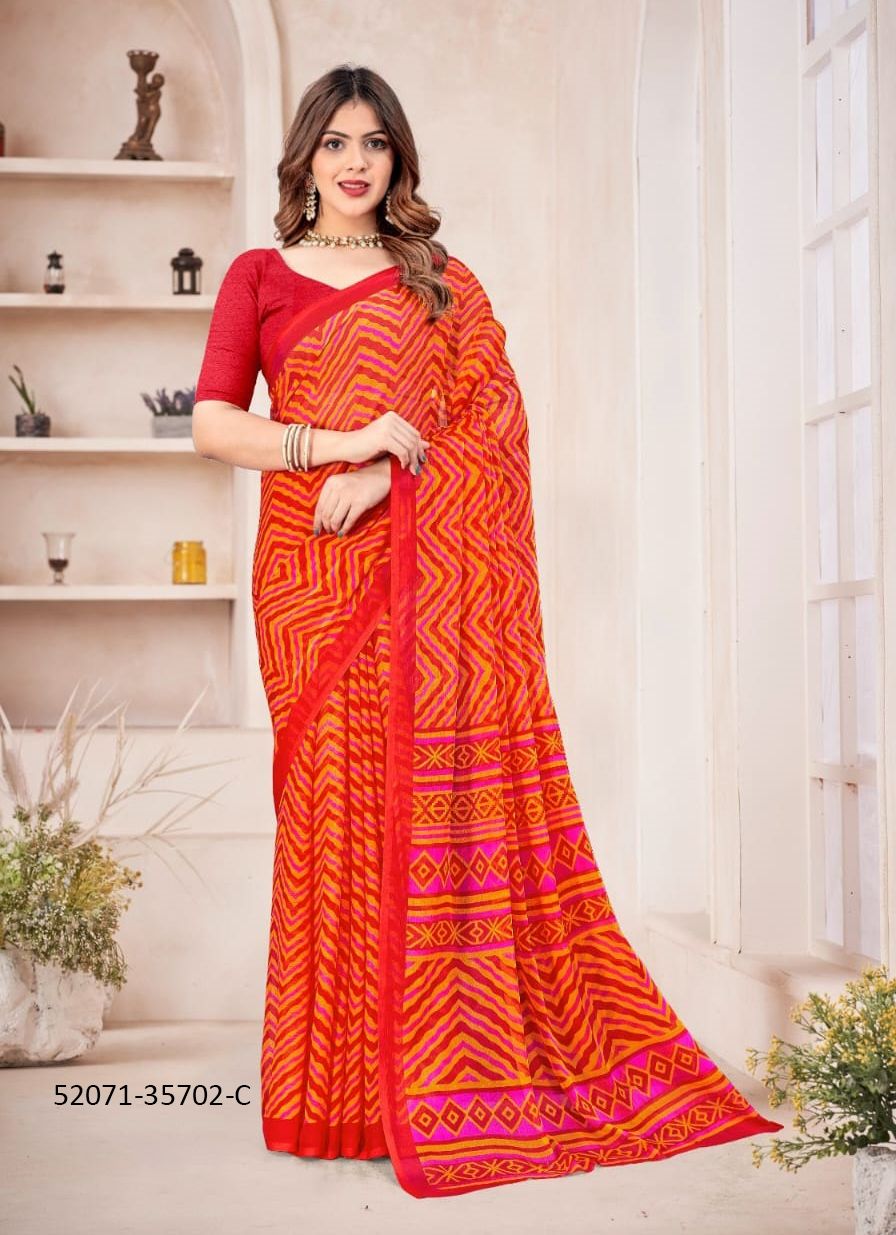 STAR CHIFFON 167 - CATALOG # 52071 (SET OF 12 SAREES) STAR CHIFFON 167 - CATALOG # 52071 (SET OF 12 SAREES)