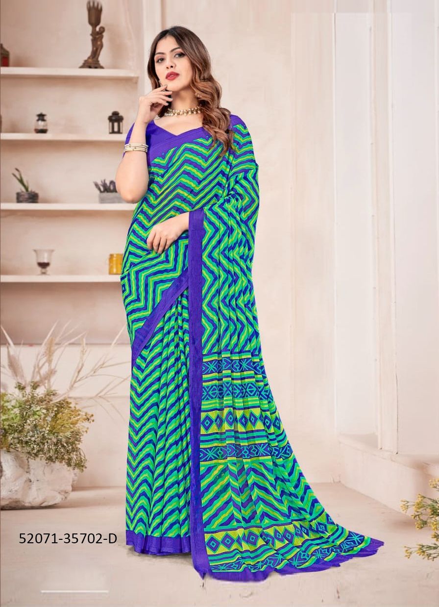 STAR CHIFFON 167 - CATALOG # 52071 (SET OF 12 SAREES) STAR CHIFFON 167 - CATALOG # 52071 (SET OF 12 SAREES)