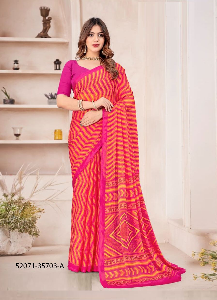 STAR CHIFFON 167 - CATALOG # 52071 (SET OF 12 SAREES) STAR CHIFFON 167 - CATALOG # 52071 (SET OF 12 SAREES)