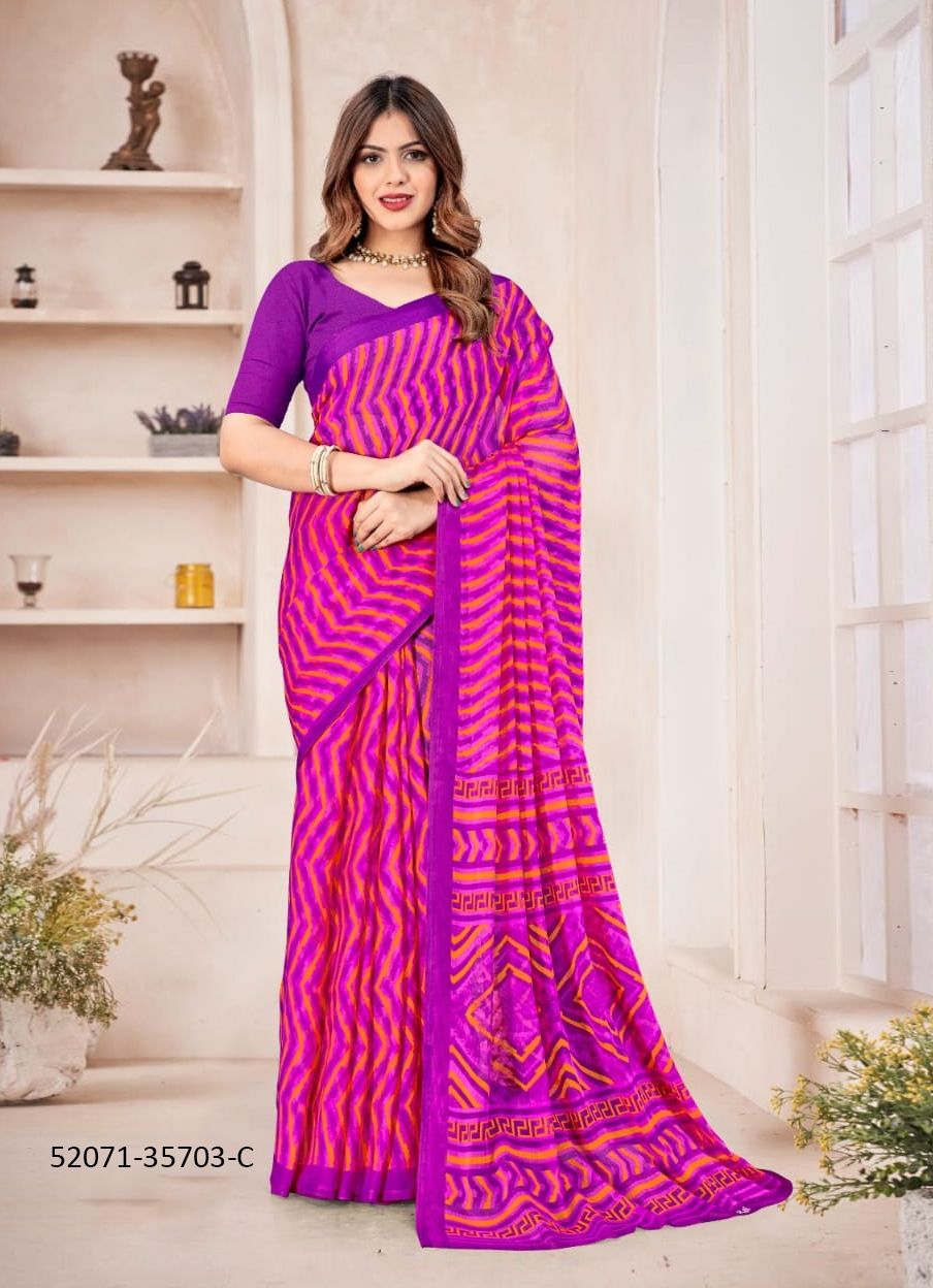 STAR CHIFFON 167 - CATALOG # 52071 (SET OF 12 SAREES) STAR CHIFFON 167 - CATALOG # 52071 (SET OF 12 SAREES)