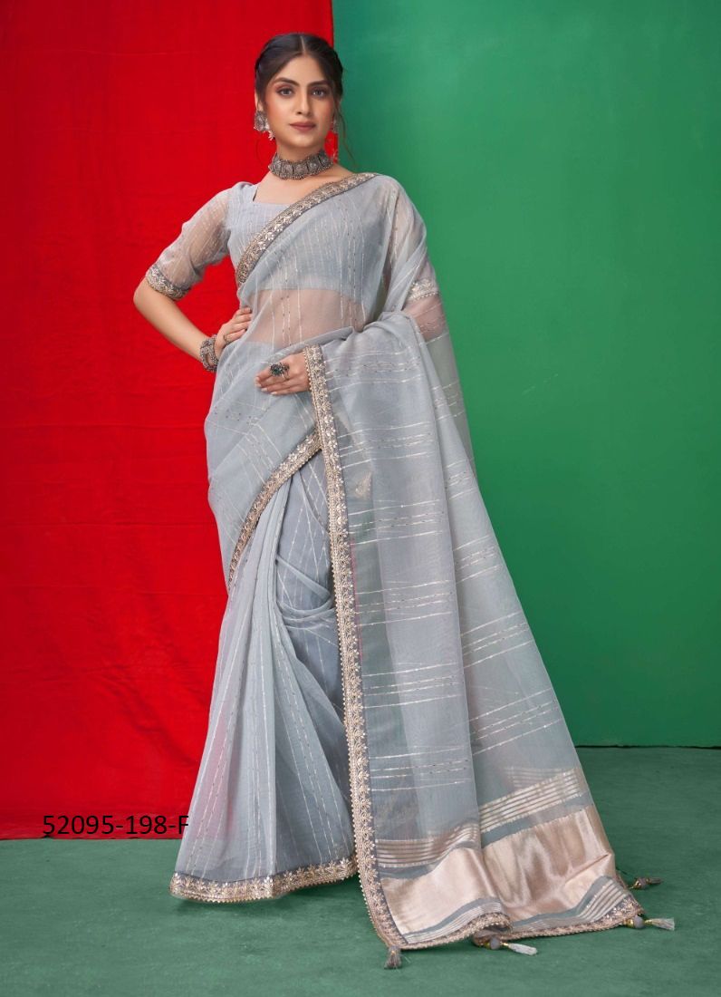 COLORS OF 198 - CATALOG # 52095 (SET OF 6 SAREES) COLORS OF 198 - CATALOG # 52095 (SET OF 6 SAREES)