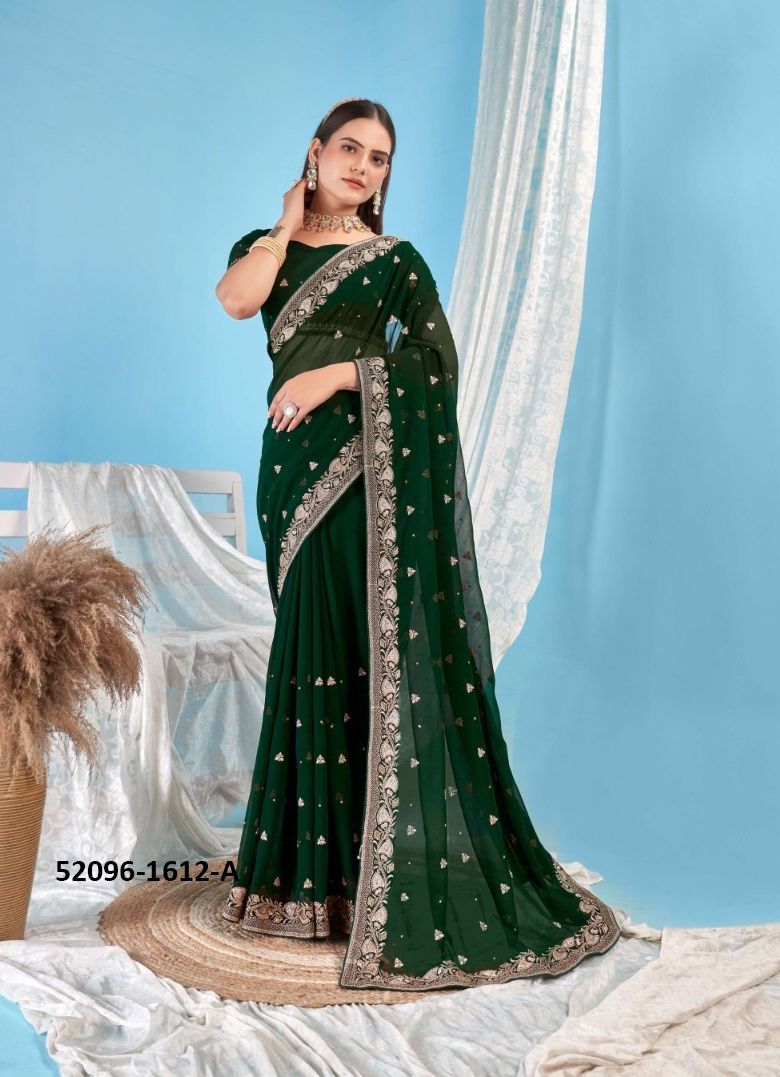 COLORS OF 1612 - CATALOG # 52096 (SET OF 4 SAREES) COLORS OF 1612 - CATALOG # 52096 (SET OF 4 SAREES)