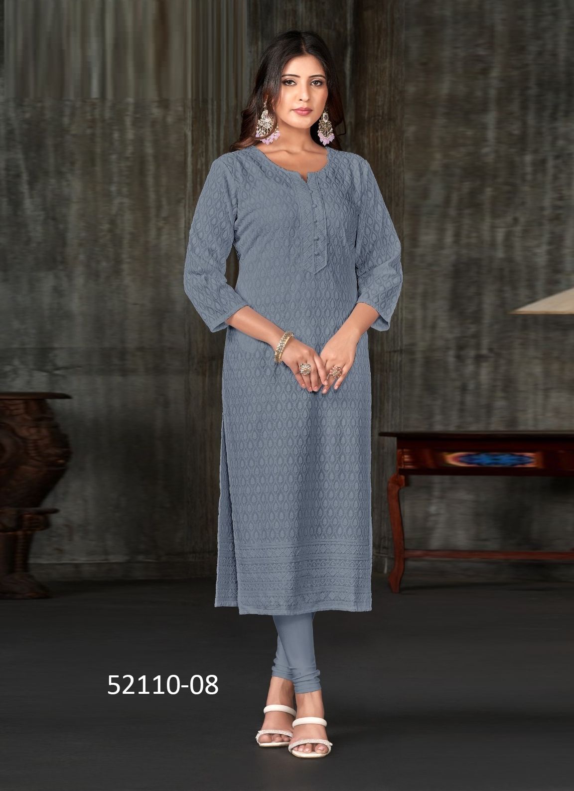 TESLA-07 TO12 - CATALOG # 52110 (SET OF 4 SIZE-SETS [READYMADE KURTIS])