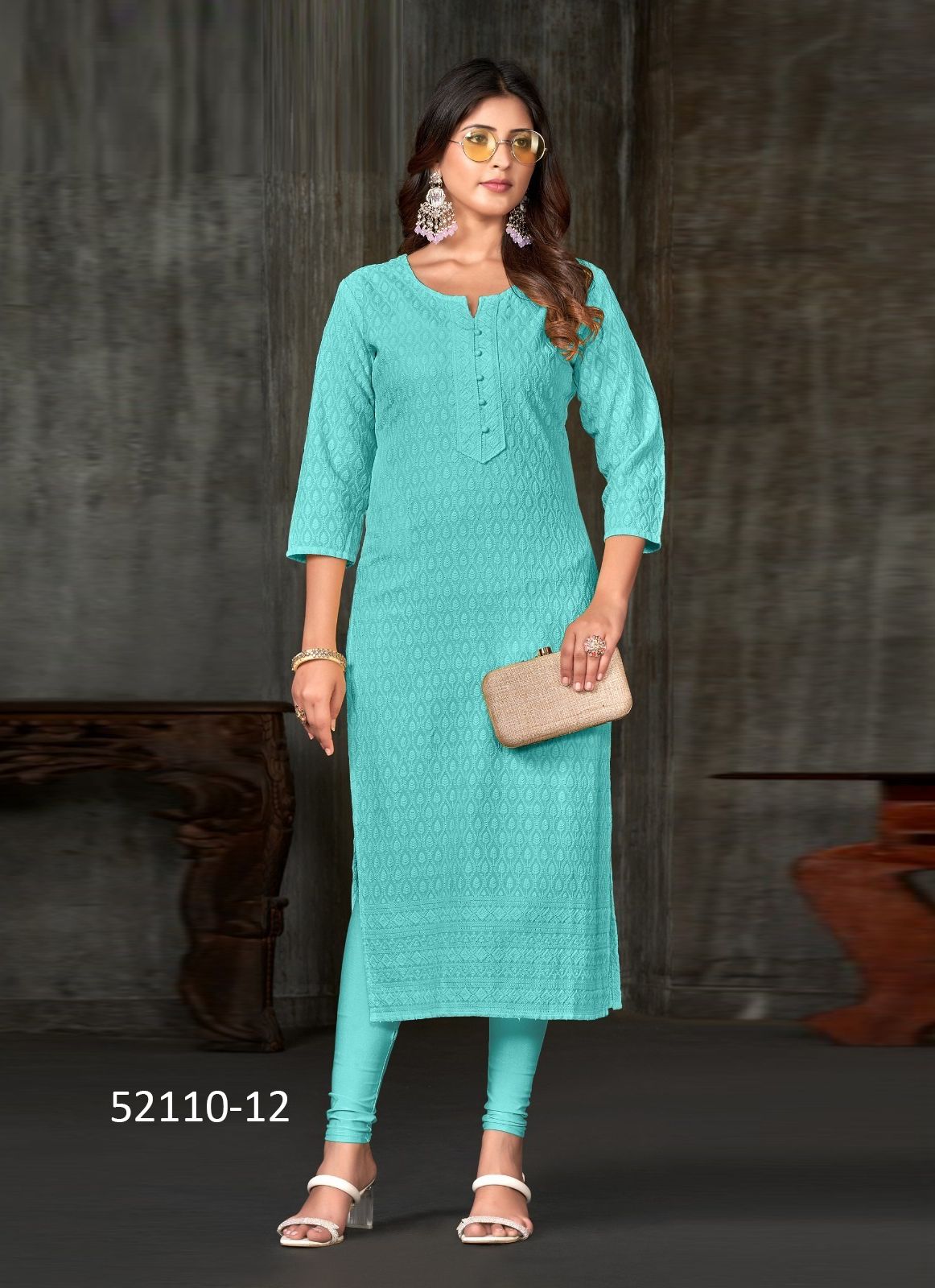 TESLA-07 TO12 - CATALOG # 52110 (SET OF 4 SIZE-SETS [READYMADE KURTIS])