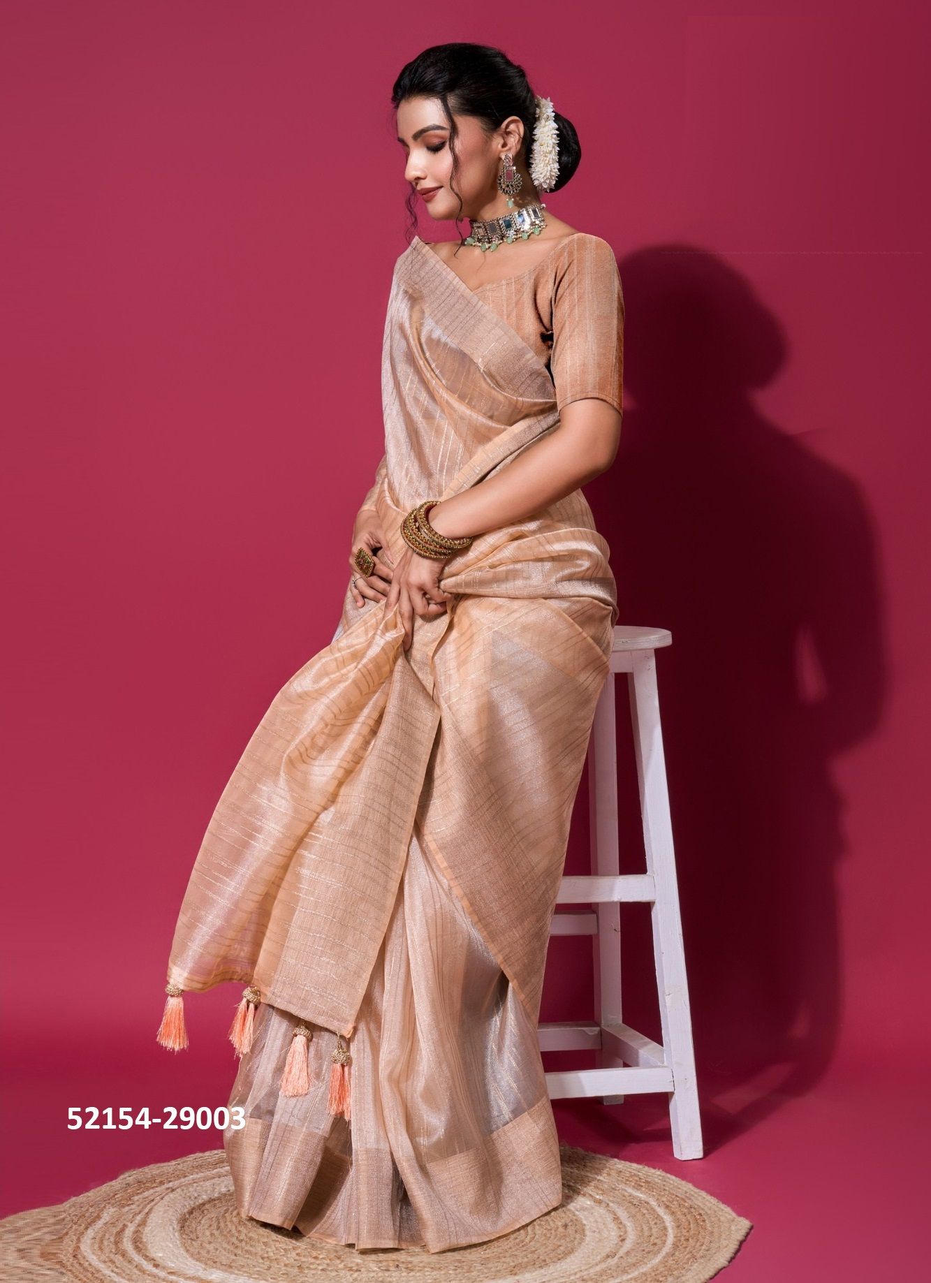 SATVA - CATALOG # 52154 (SET OF 6 SAREES) SATVA - CATALOG # 52154 (SET OF 6 SAREES)