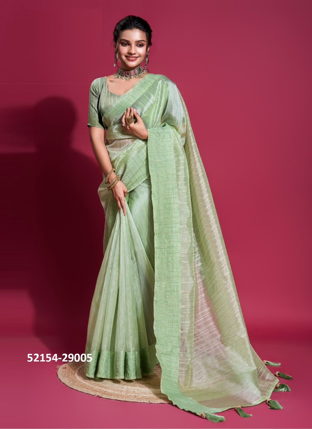 SATVA - CATALOG # 52154 (SET OF 6 SAREES) SATVA - CATALOG # 52154 (SET OF 6 SAREES)