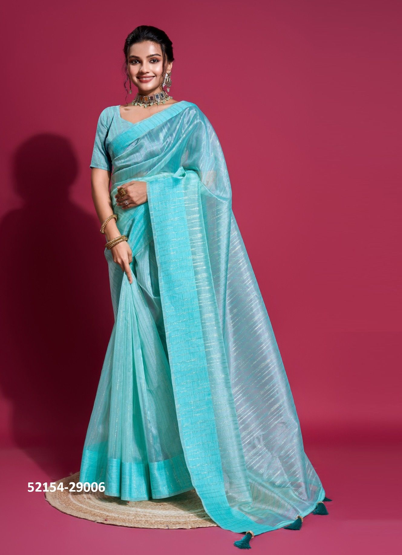 SATVA - CATALOG # 52154 (SET OF 6 SAREES) SATVA - CATALOG # 52154 (SET OF 6 SAREES)