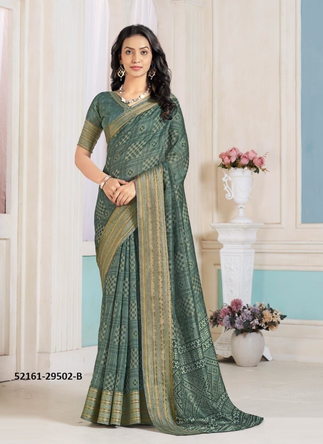 VIDHYA 2 - CATALOG # 52161 (SET OF 6 SAREES)