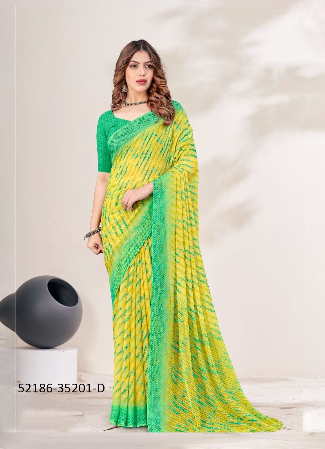 STAR CHIFFON 164 - CATALOG # 52186 (SET OF 12 SAREES)