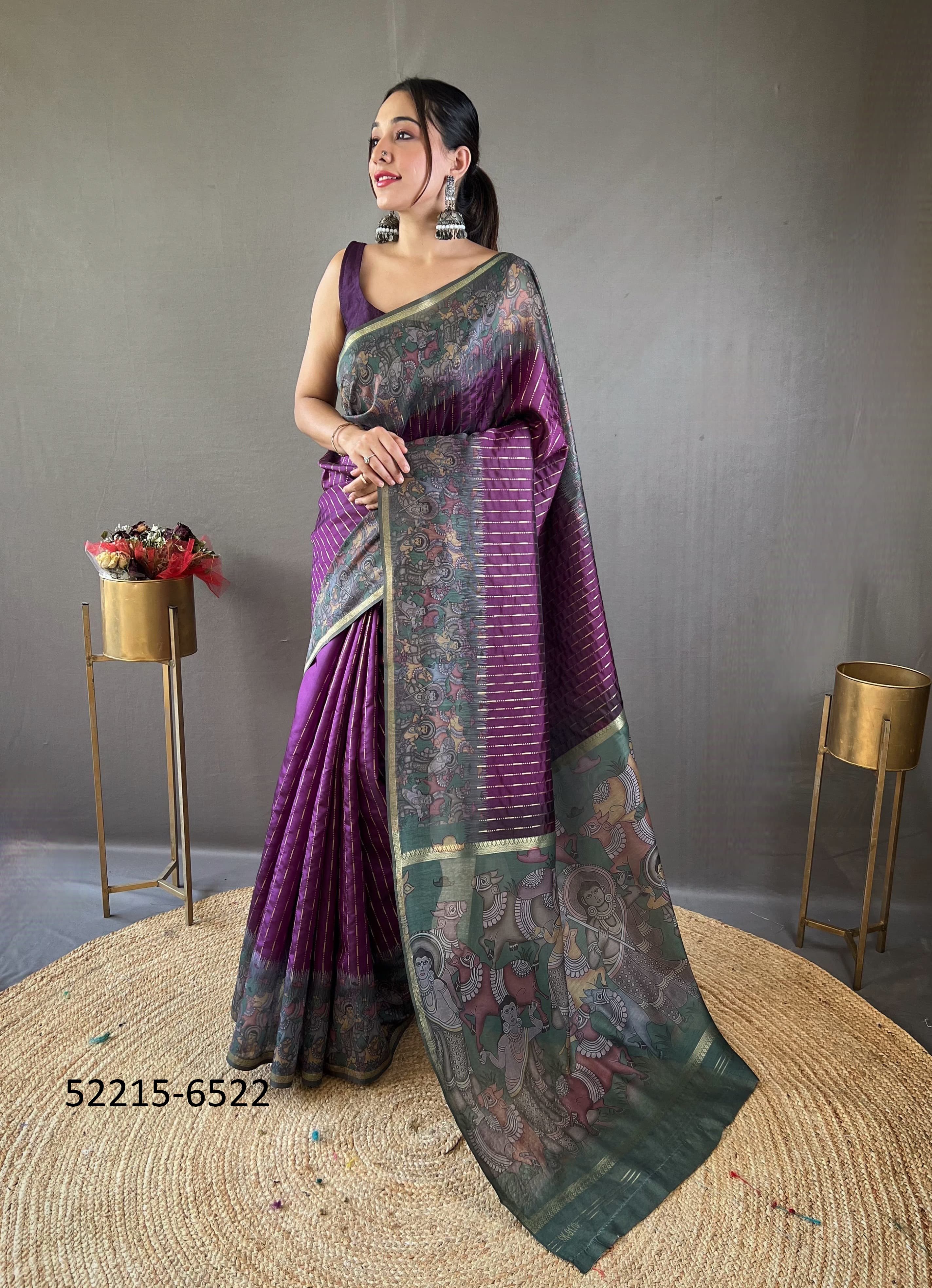AARVI - CATALOG # 52215 (SET OF 7 SAREES)