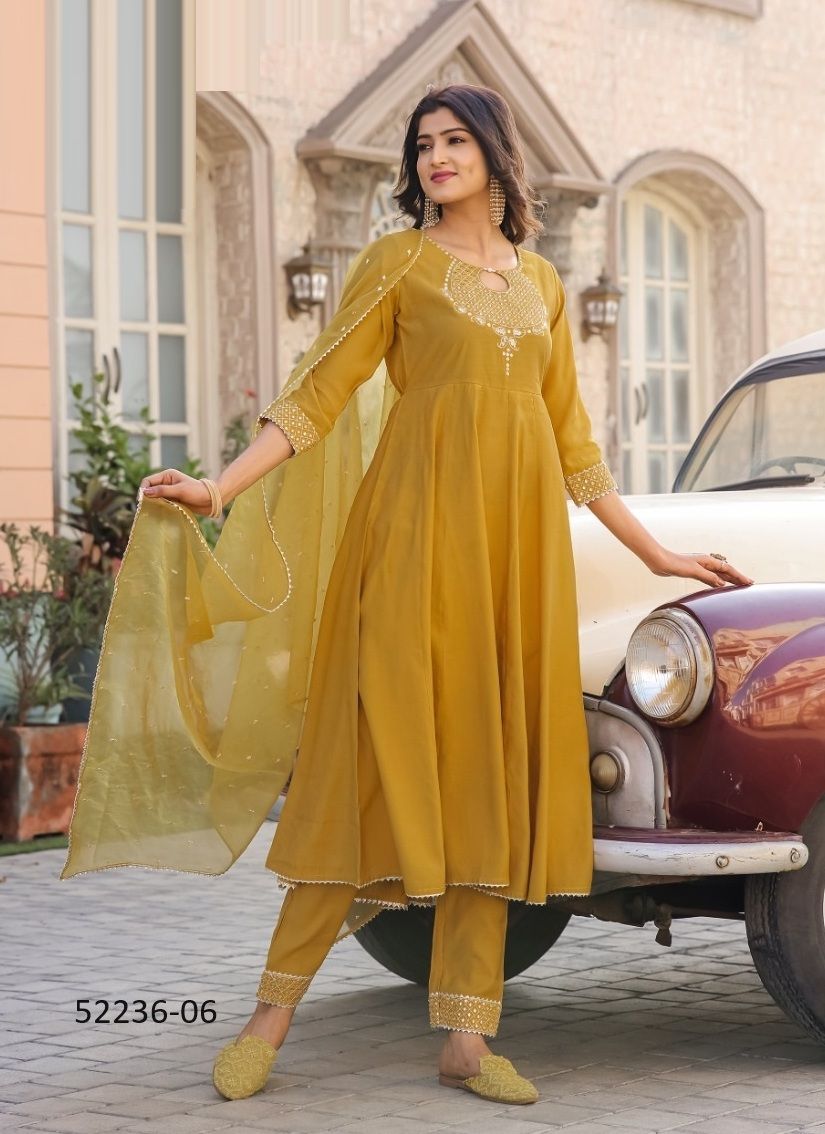GUL MOHAR - CATALOG # 52236 (SET OF 5 READYMADE SUITS) GUL MOHAR - CATALOG # 52236 (SET OF 5 READYMADE SUITS)
