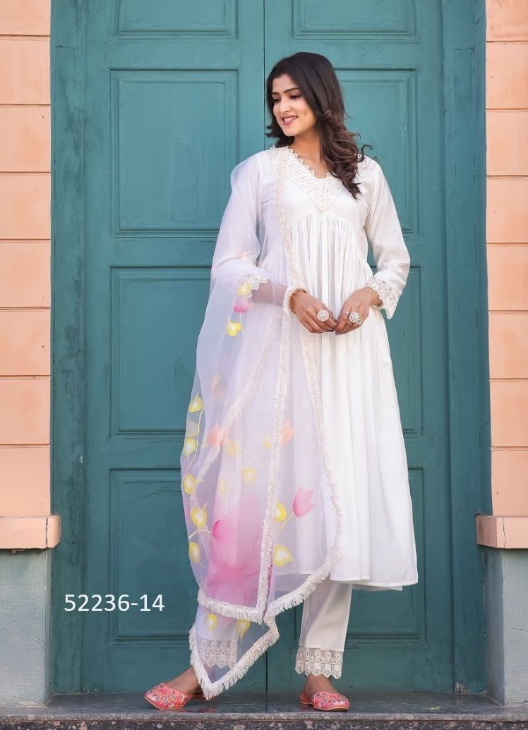 GUL MOHAR - CATALOG # 52236 (SET OF 5 READYMADE SUITS) GUL MOHAR - CATALOG # 52236 (SET OF 5 READYMADE SUITS)