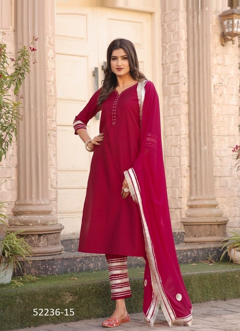 GUL MOHAR - CATALOG # 52236 (SET OF 5 READYMADE SUITS) GUL MOHAR - CATALOG # 52236 (SET OF 5 READYMADE SUITS)