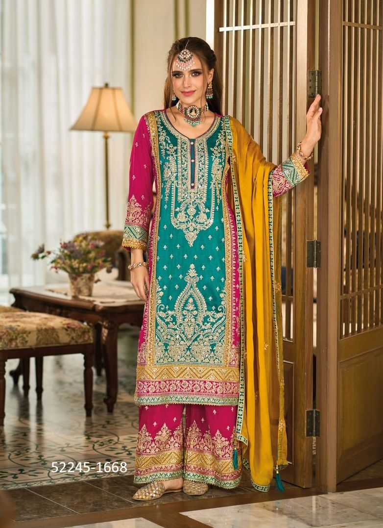 SWARA - CATALOG # 52245 (SET OF 2 READYMADE SUITS) SWARA - CATALOG # 52245 (SET OF 2 READYMADE SUITS)
