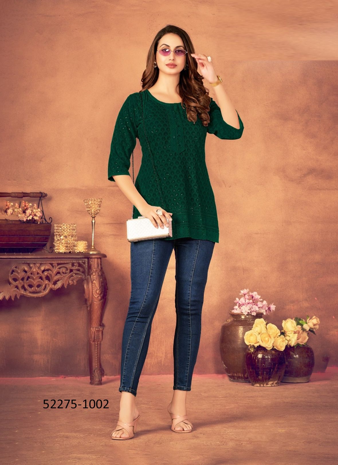 SONAL - CATALOG # 52275 (SET OF 5 SIZE-SETS [READYMADE KURTIS])