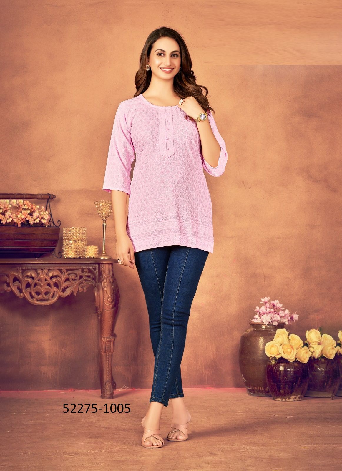 SONAL - CATALOG # 52275 (SET OF 5 SIZE-SETS [READYMADE KURTIS])