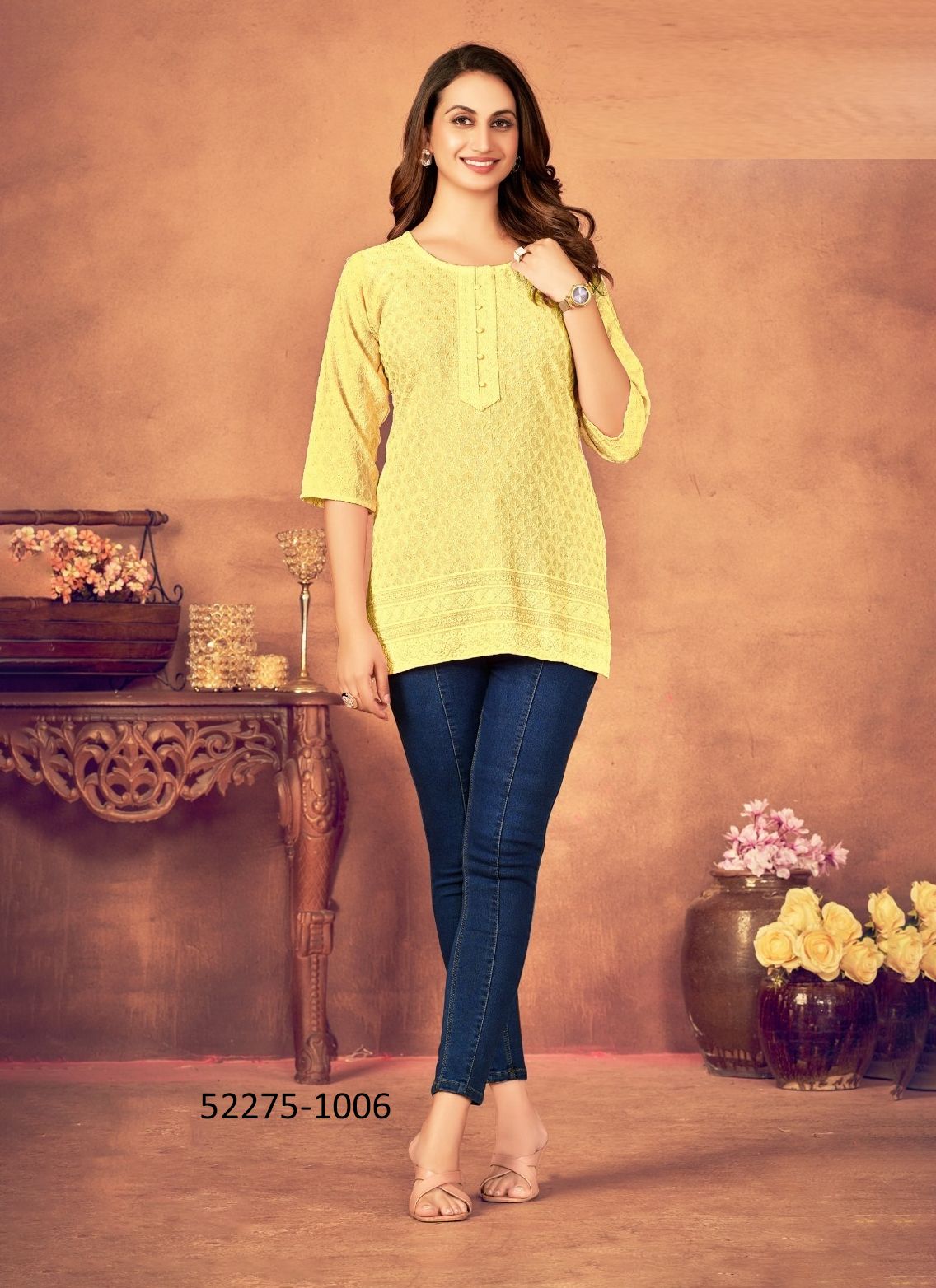 SONAL - CATALOG # 52275 (SET OF 5 SIZE-SETS [READYMADE KURTIS])