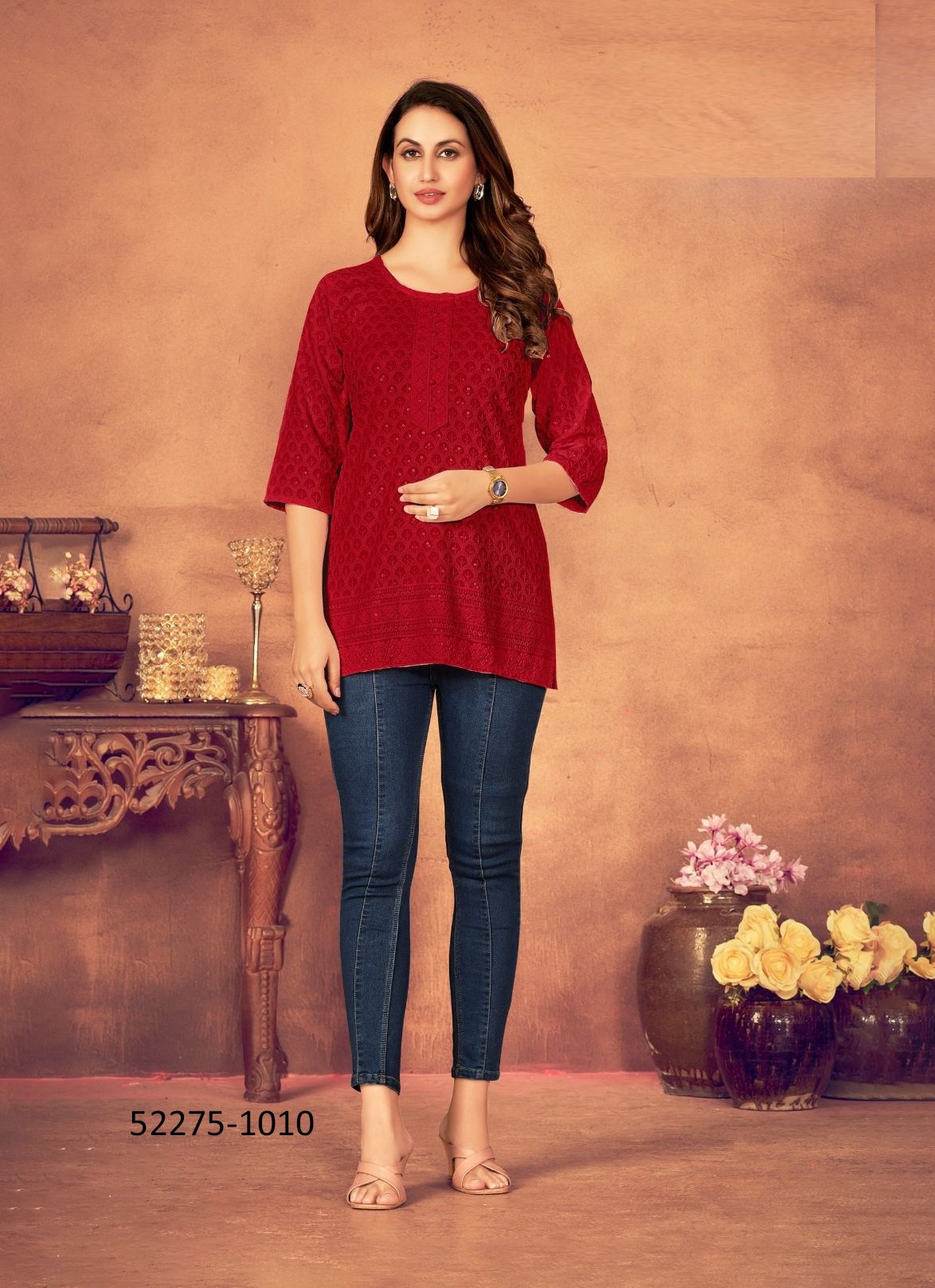 SONAL - CATALOG # 52275 (SET OF 5 SIZE-SETS [READYMADE KURTIS])