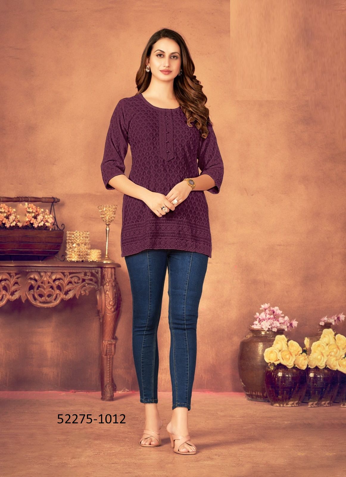 SONAL - CATALOG # 52275 (SET OF 5 SIZE-SETS [READYMADE KURTIS])