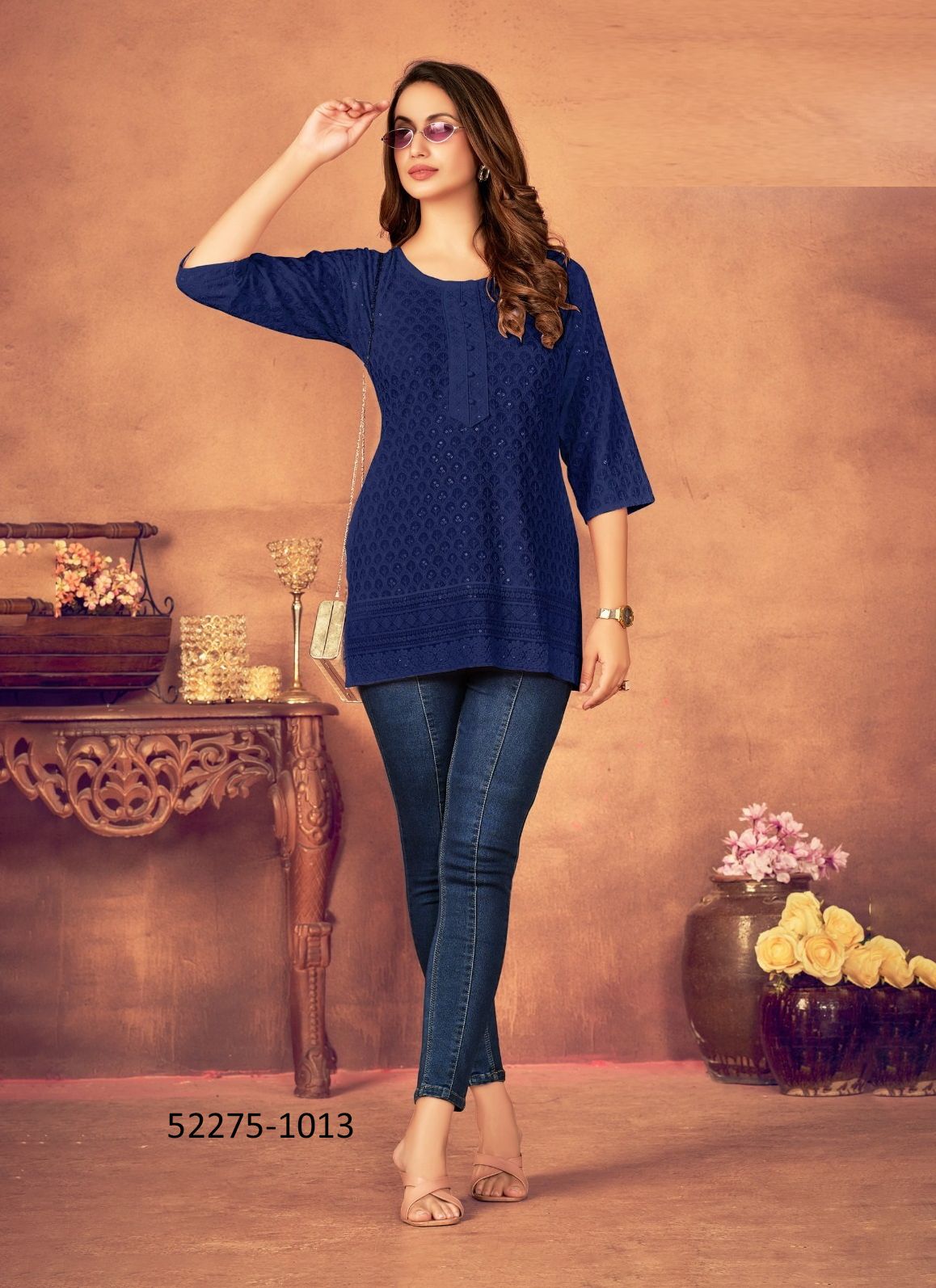 SONAL - CATALOG # 52275 (SET OF 5 SIZE-SETS [READYMADE KURTIS])
