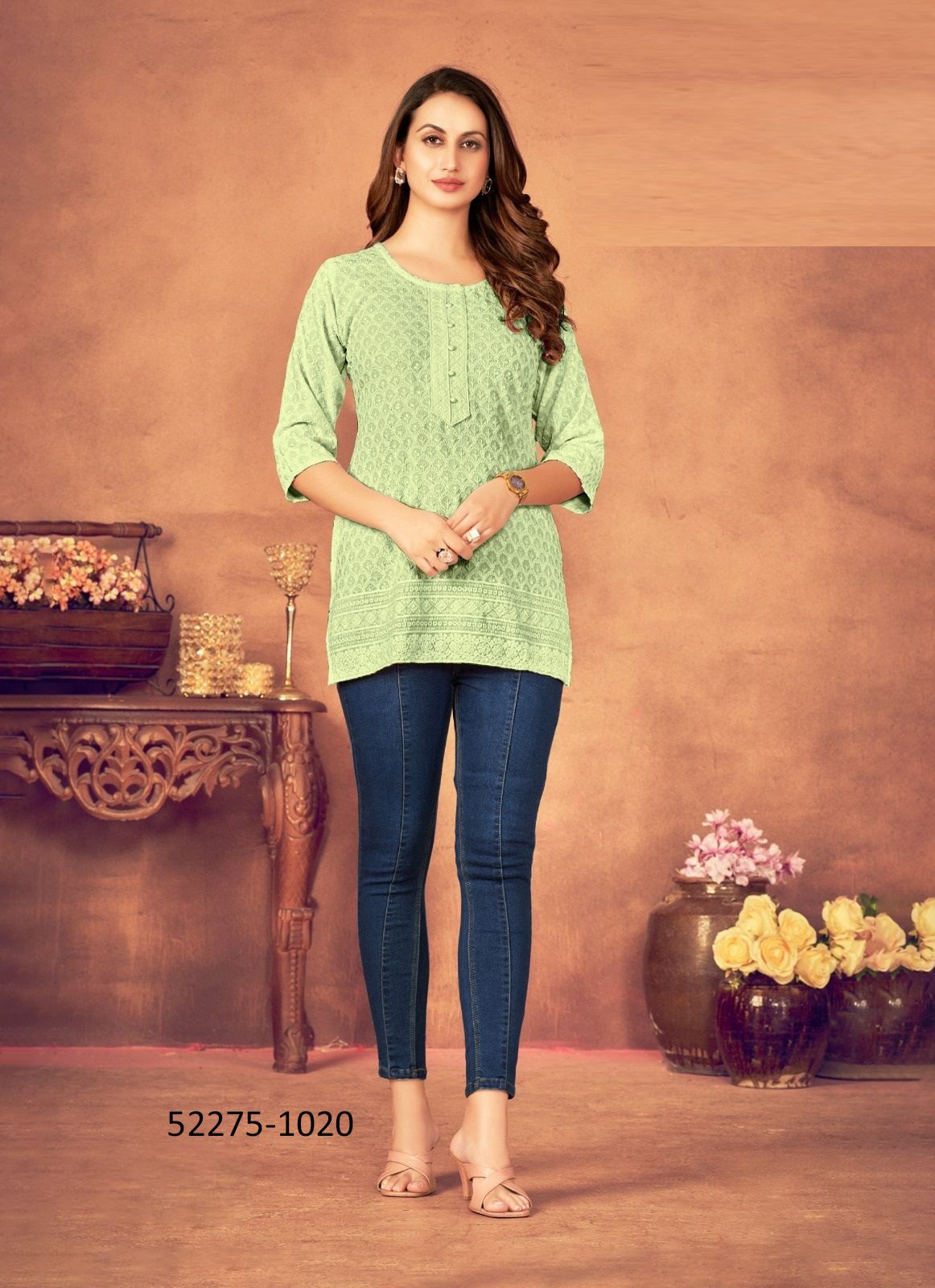 SONAL - CATALOG # 52275 (SET OF 5 SIZE-SETS [READYMADE KURTIS])