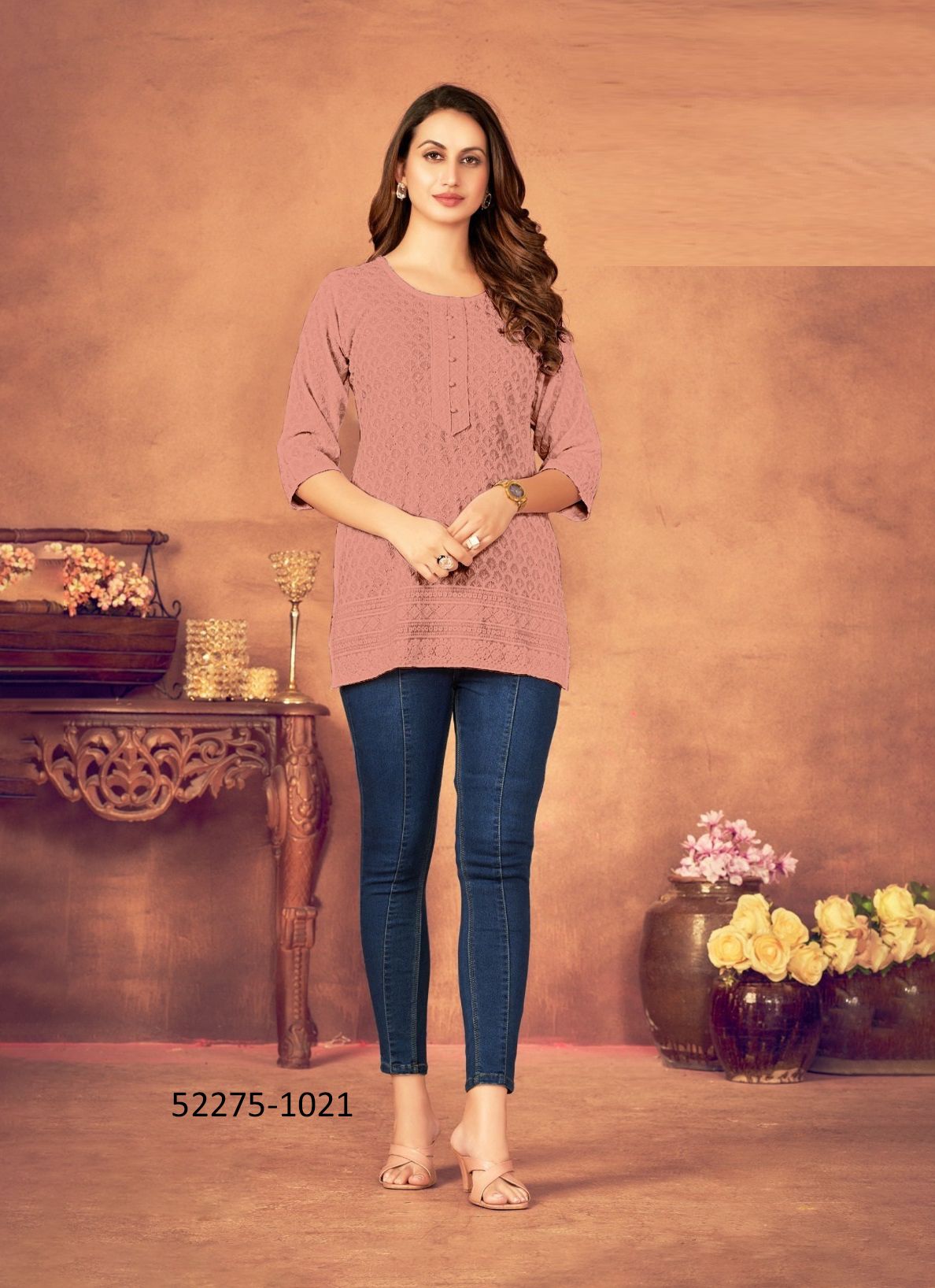 SONAL - CATALOG # 52275 (SET OF 5 SIZE-SETS [READYMADE KURTIS])
