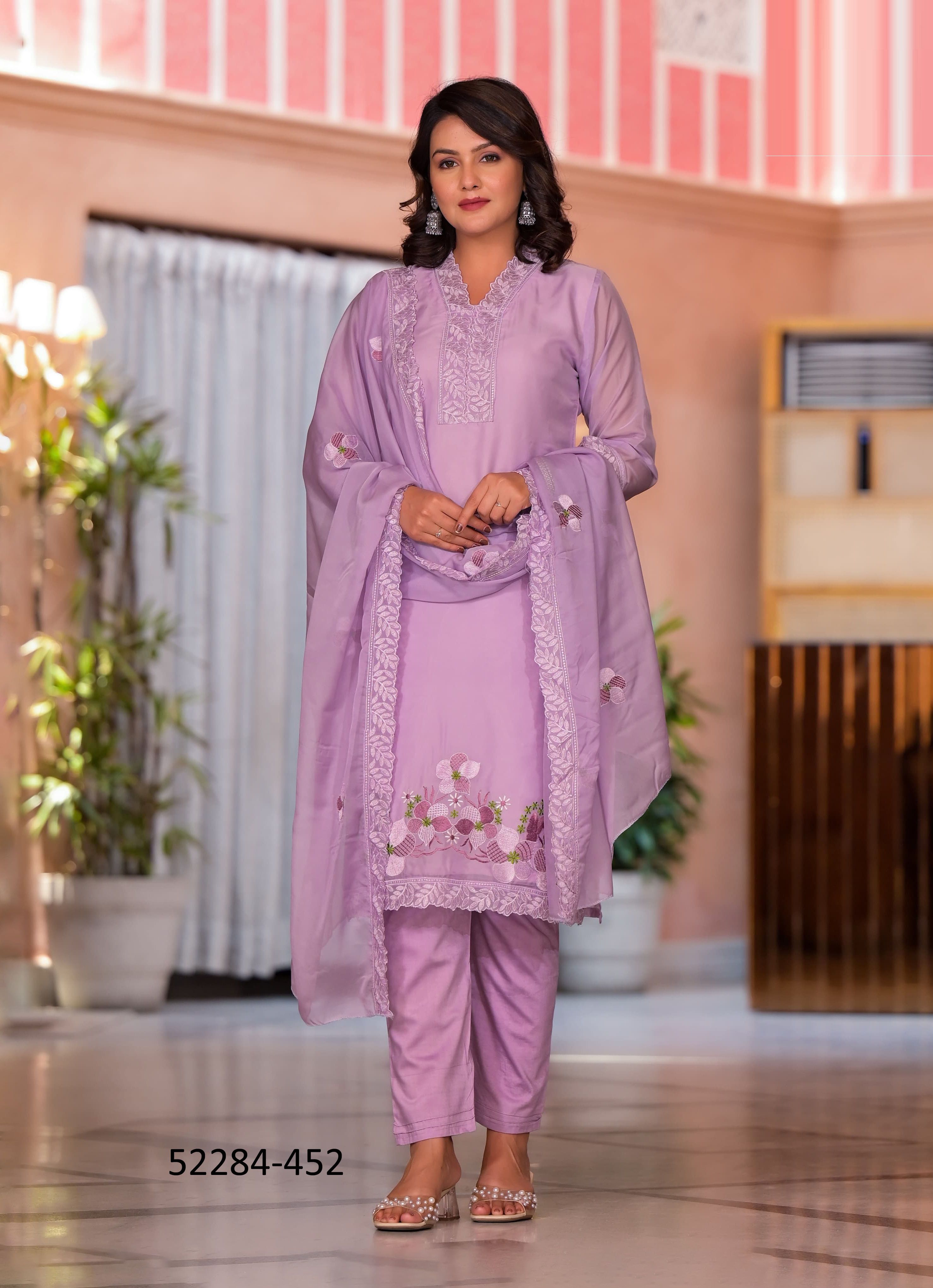 KAVYA - CATALOG # 52284 (SET OF 4 SIZE-SETS [READYMADE SUITS])