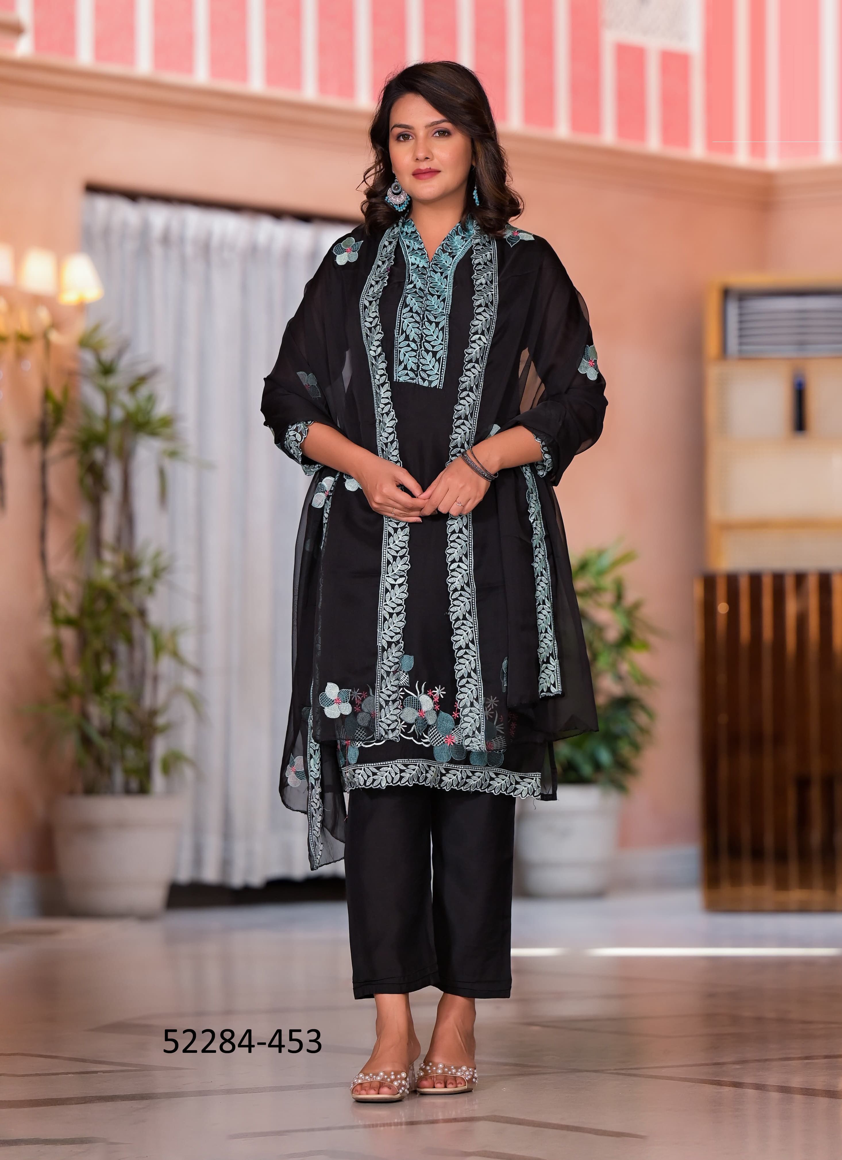 KAVYA - CATALOG # 52284 (SET OF 4 SIZE-SETS [READYMADE SUITS])