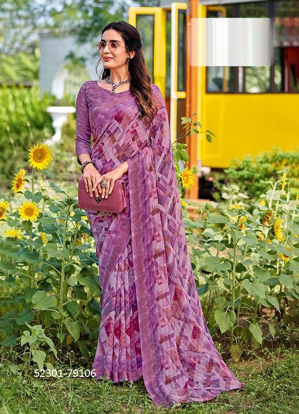 POOJA - CATALOG # 52301 (SET OF 12 SAREES)