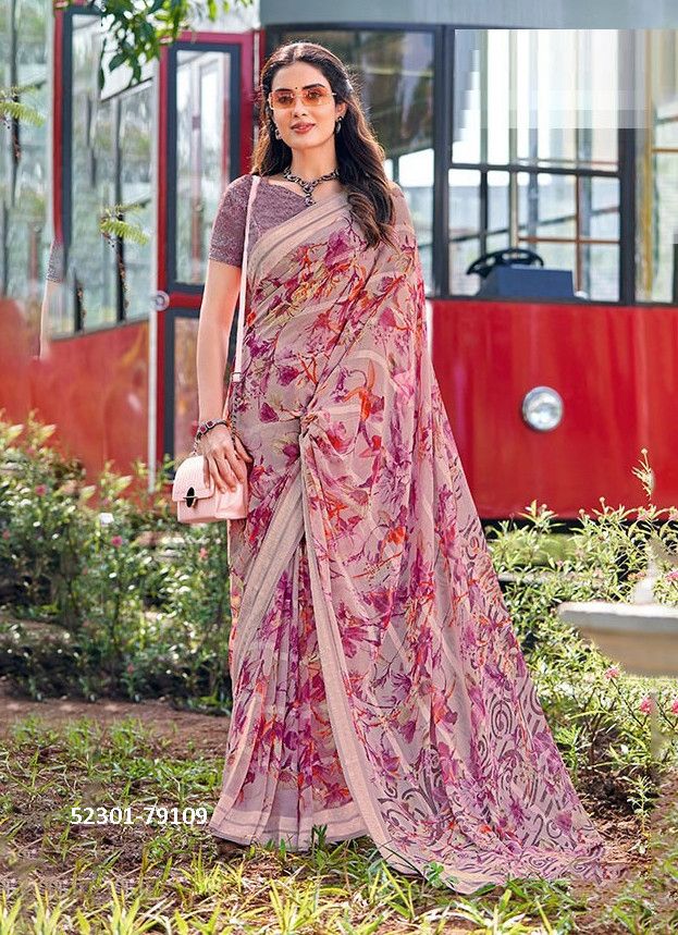 POOJA - CATALOG # 52301 (SET OF 12 SAREES)