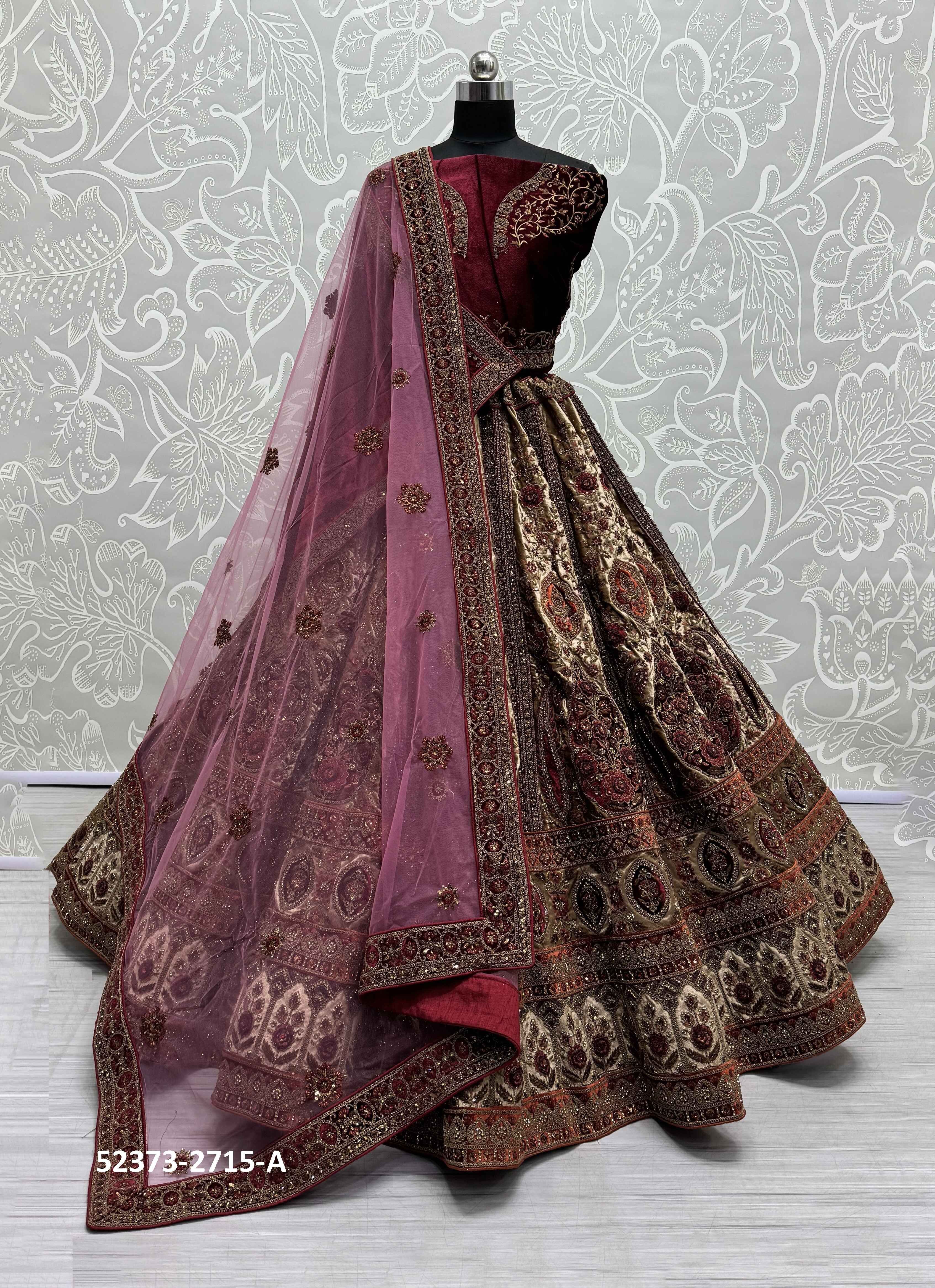 SERIES 2715 - CATALOG # 52373 (SET OF 2 LEHENGAS (SEMI-STITCHED)) SERIES 2715 - CATALOG # 52373 (SET OF 2 LEHENGAS (SEMI-STITCHED))