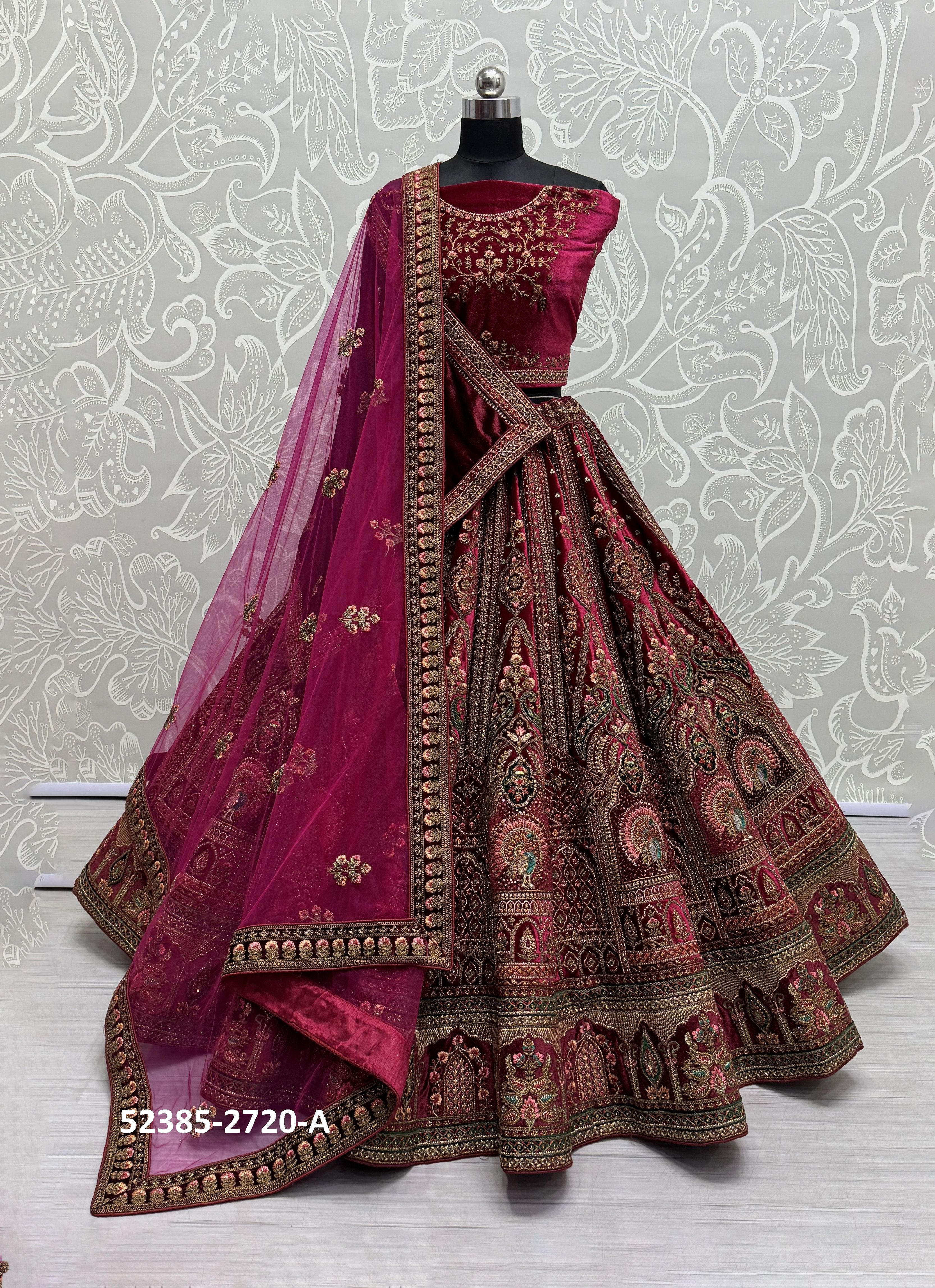SERIES 2720 - CATALOG # 52385 (SET OF 2 LEHENGAS (SEMI-STITCHED)) SERIES 2720 - CATALOG # 52385 (SET OF 2 LEHENGAS (SEMI-STITCHED))