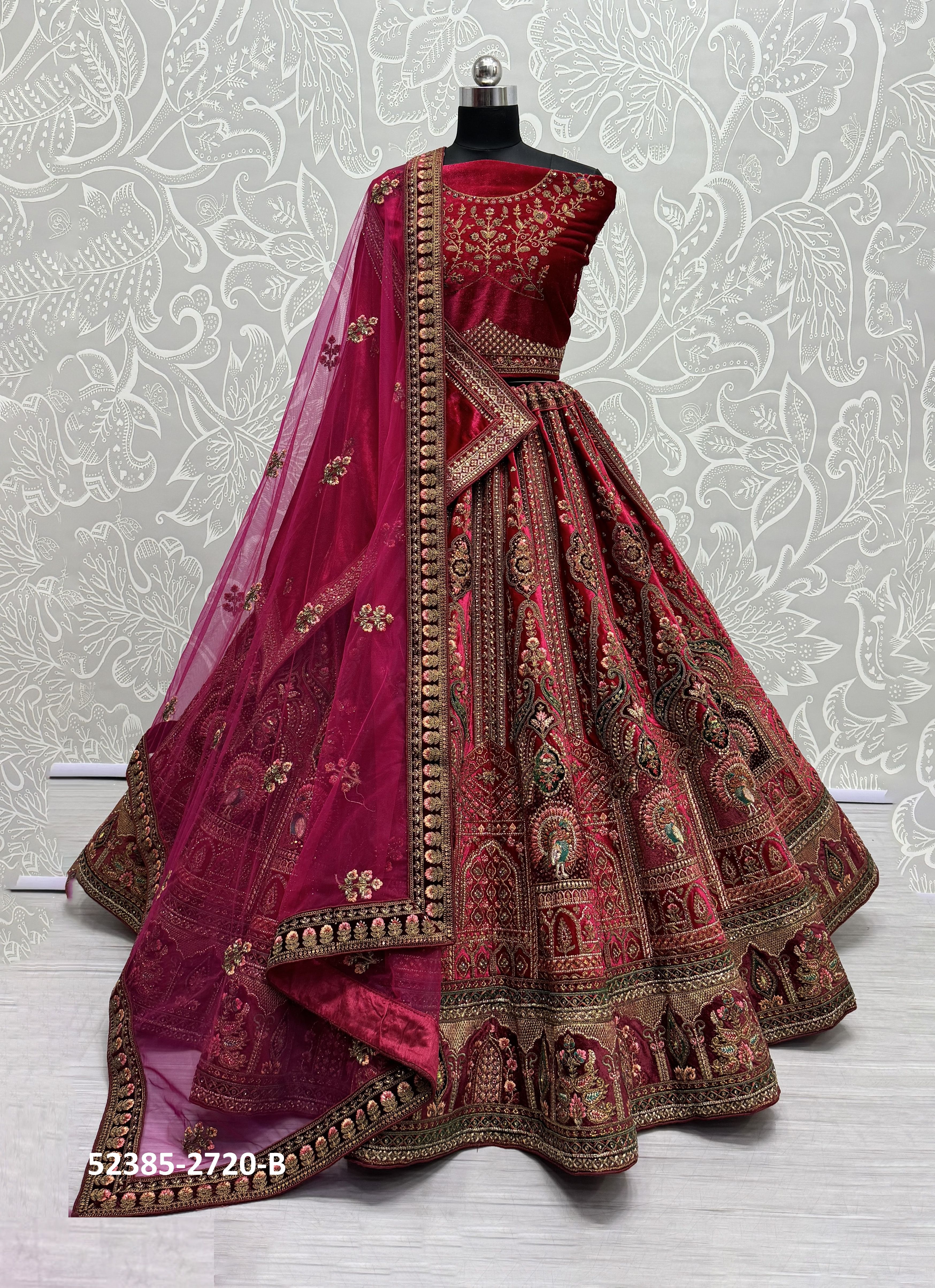 SERIES 2720 - CATALOG # 52385 (SET OF 2 LEHENGAS (SEMI-STITCHED)) SERIES 2720 - CATALOG # 52385 (SET OF 2 LEHENGAS (SEMI-STITCHED))