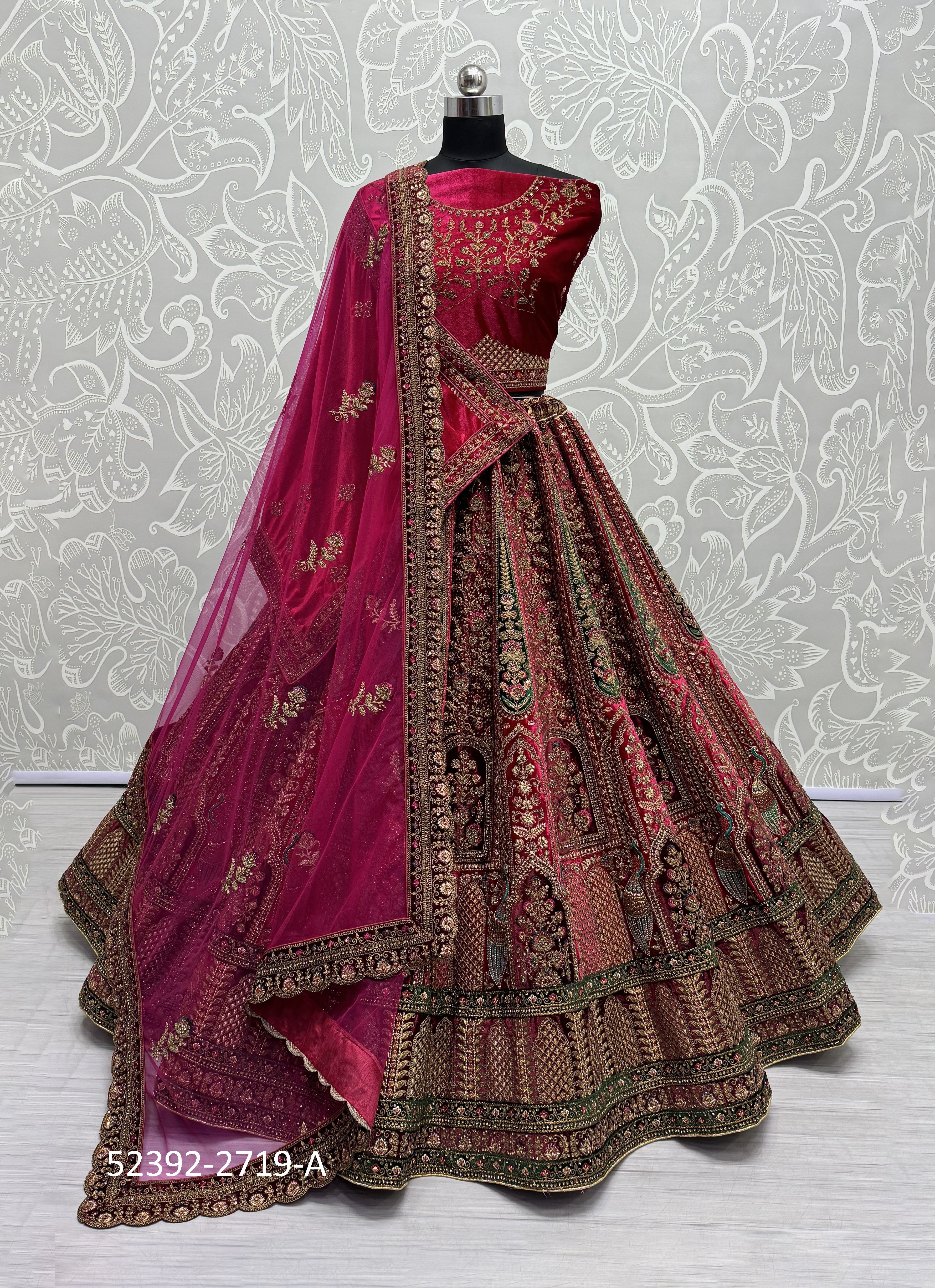 SERIES 2719 - CATALOG # 52392 (SET OF 2 LEHENGAS (SEMI-STITCHED)) SERIES 2719 - CATALOG # 52392 (SET OF 2 LEHENGAS (SEMI-STITCHED))