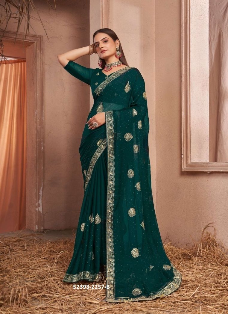 COLORS OF 2257 - CATALOG # 52393 (SET OF 3 SAREES)