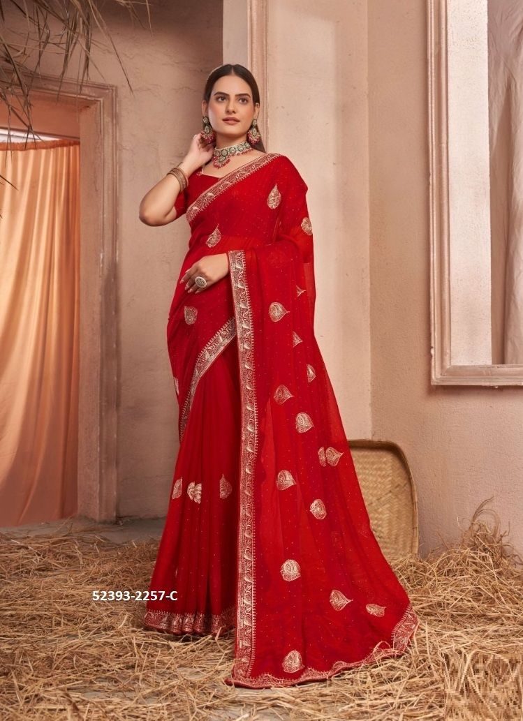 COLORS OF 2257 - CATALOG # 52393 (SET OF 3 SAREES)